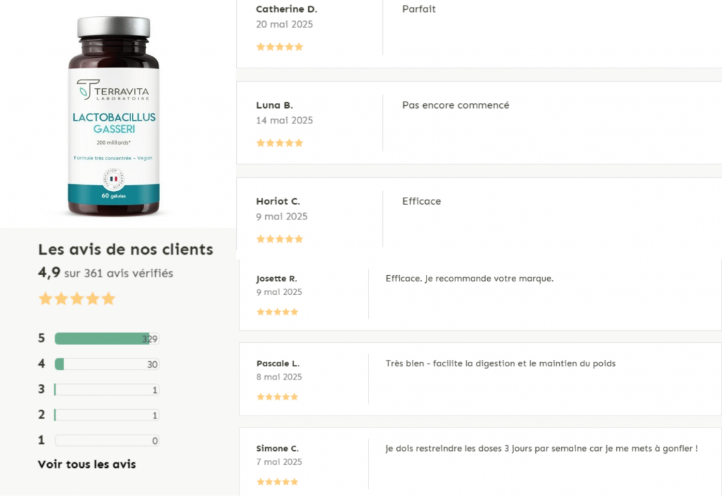Terravita lactobacillus gasseri avis