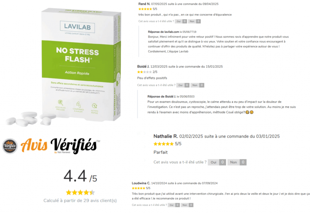 Lavilab no stress flash avis