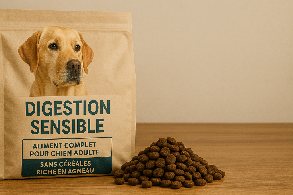 Meilleures croquettes digestion sensible pour chien