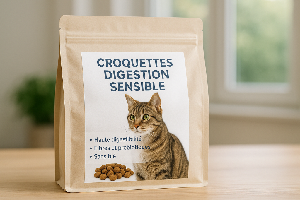 Meilleures croquettes digestion sensible pour chat