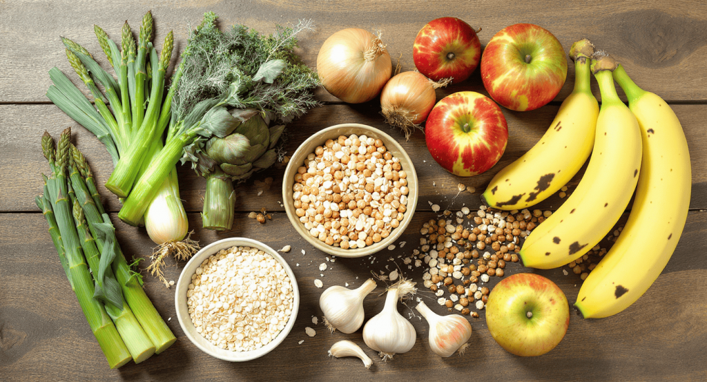 Aliments naturellement riches en prébiotiques