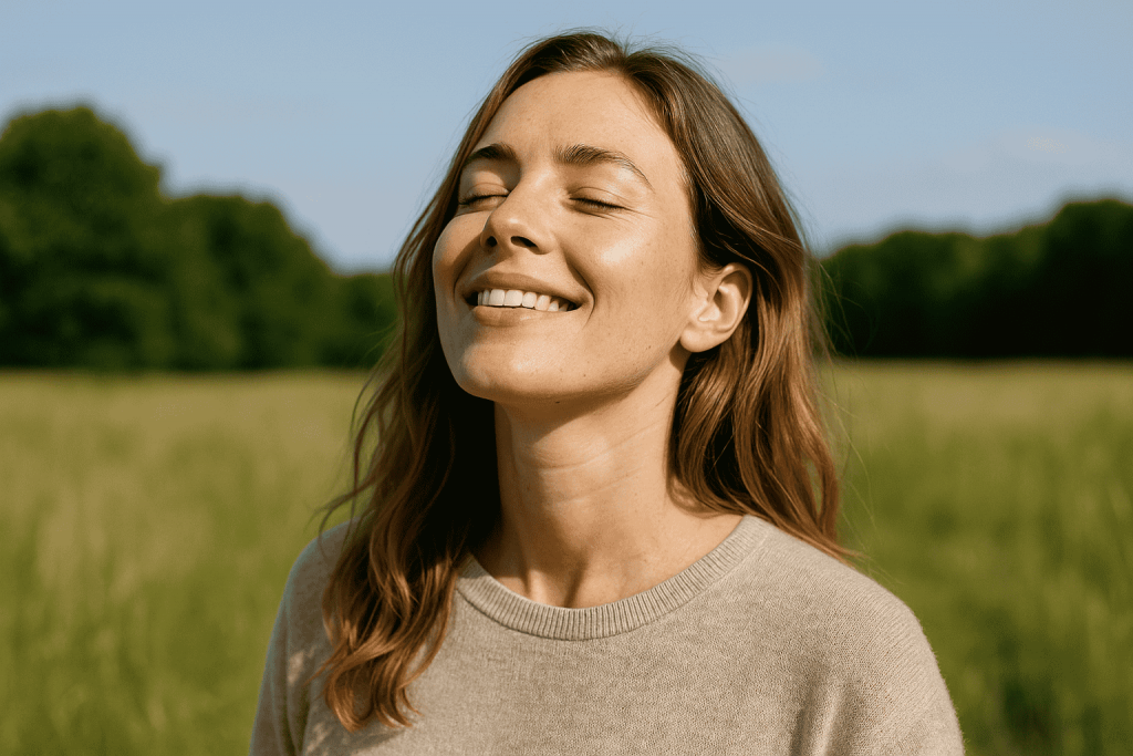 Personne profitant des bienfaits de la vitamine d3