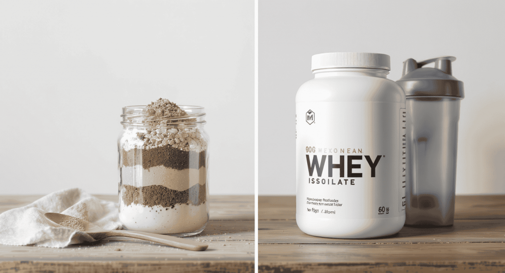 comparatif entre whey maison vs whey isolate