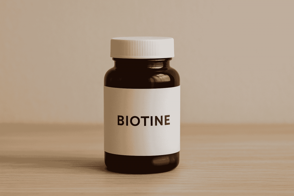 flacon de biotine pour cheveux