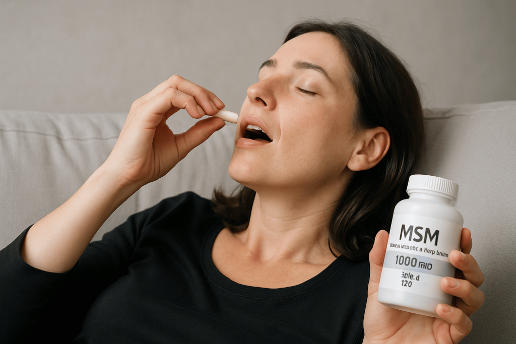 personne profitant des bienfaits du meilleur msm