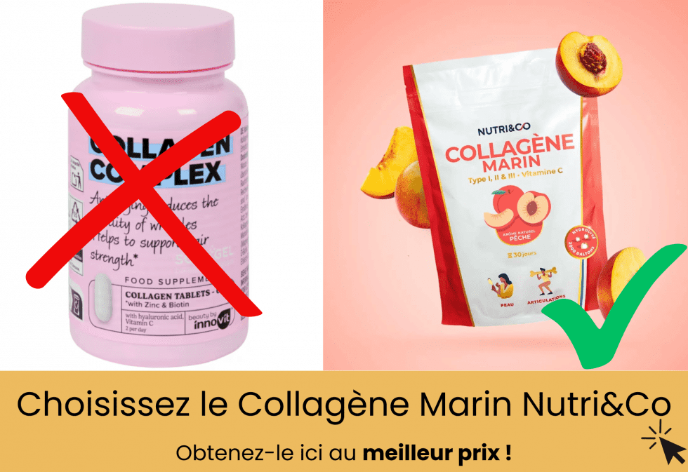 Clumine Clypso Collagène Marin Supérieur 500ml - Pêche 01/2026, Avec Magnésium & Vitamine C