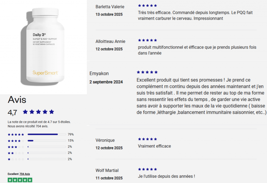 avis des clients sur daily 3 supersmart