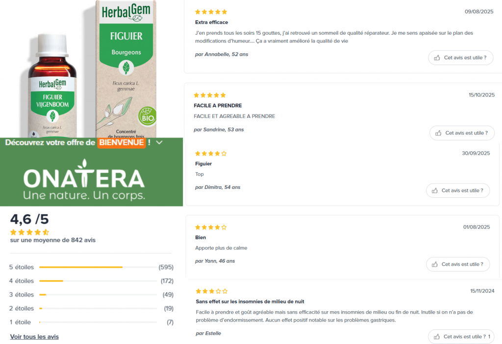 avis des clients sur le figuier herbalgem