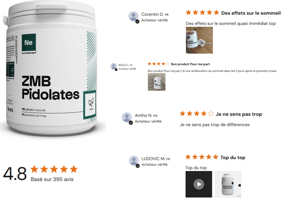 avis des clients sur le zmb nutrimuscle