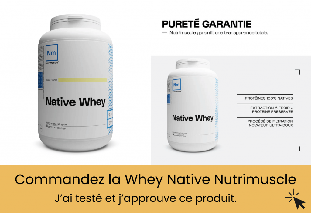la whey native de chez nutrimuslce