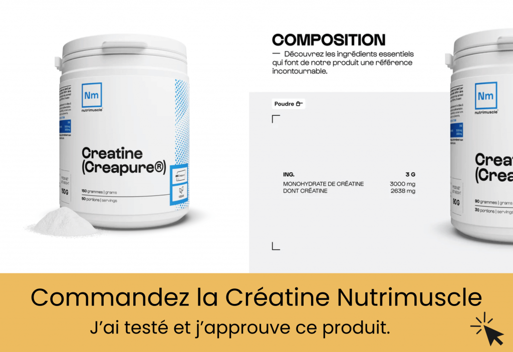 le produit créatine monohydrate creapure nutrimuscle