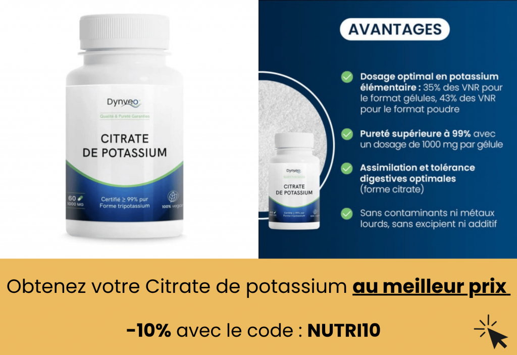 meilleur citrate de potassium dynveo