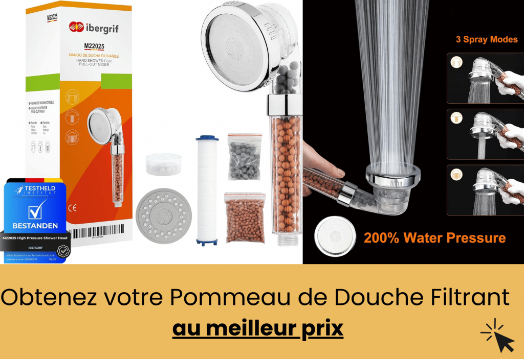 meilleure pommeau de douche filtrant Ibergrif