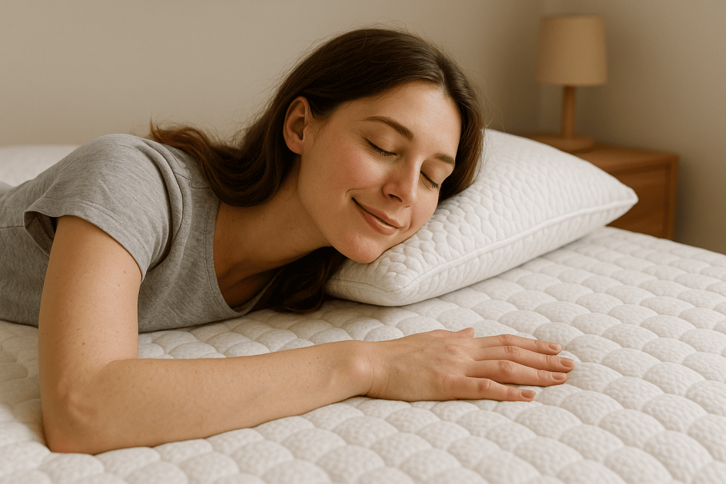 personne profitant de son matelas