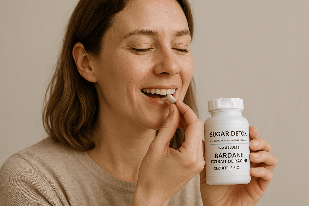 personne profitant des bienfaits de la meilleure bardane