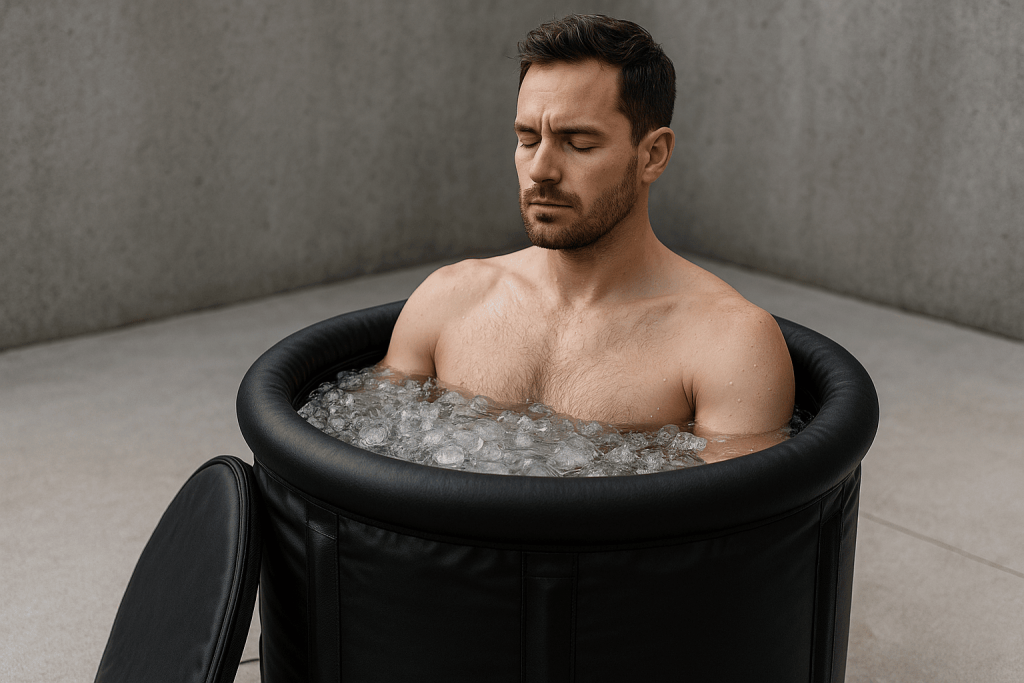 personne profitant des bienfaits du meilleur bain froid