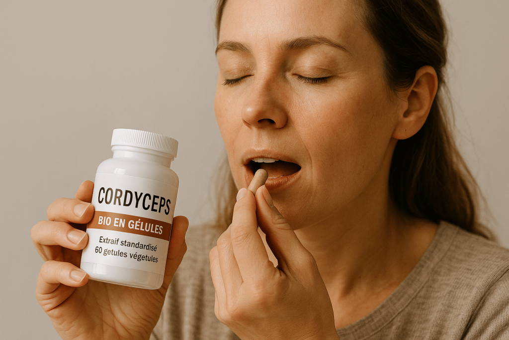 personne profitant des bienfaits du meilleur cordyceps sinensis