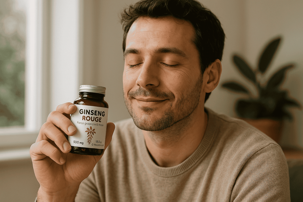 personne profitant des bienfaits du meilleur ginseng