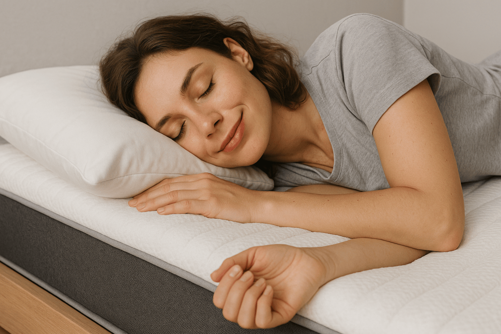 personne profitant des bienfaits du meilleur matelas pour le dos
