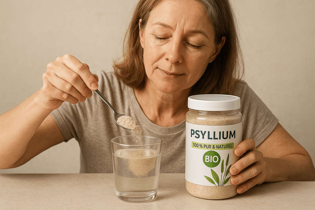 personne profitant des bienfaits du meilleur psyllium