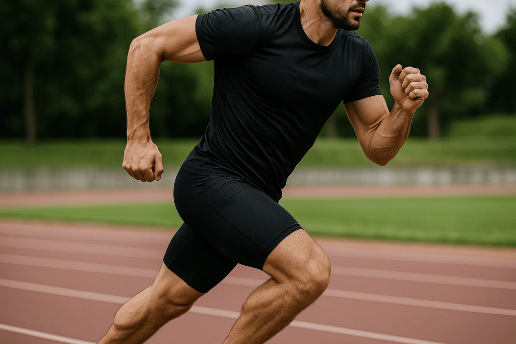 personne profitant des bienfaits du meilleur short de compression