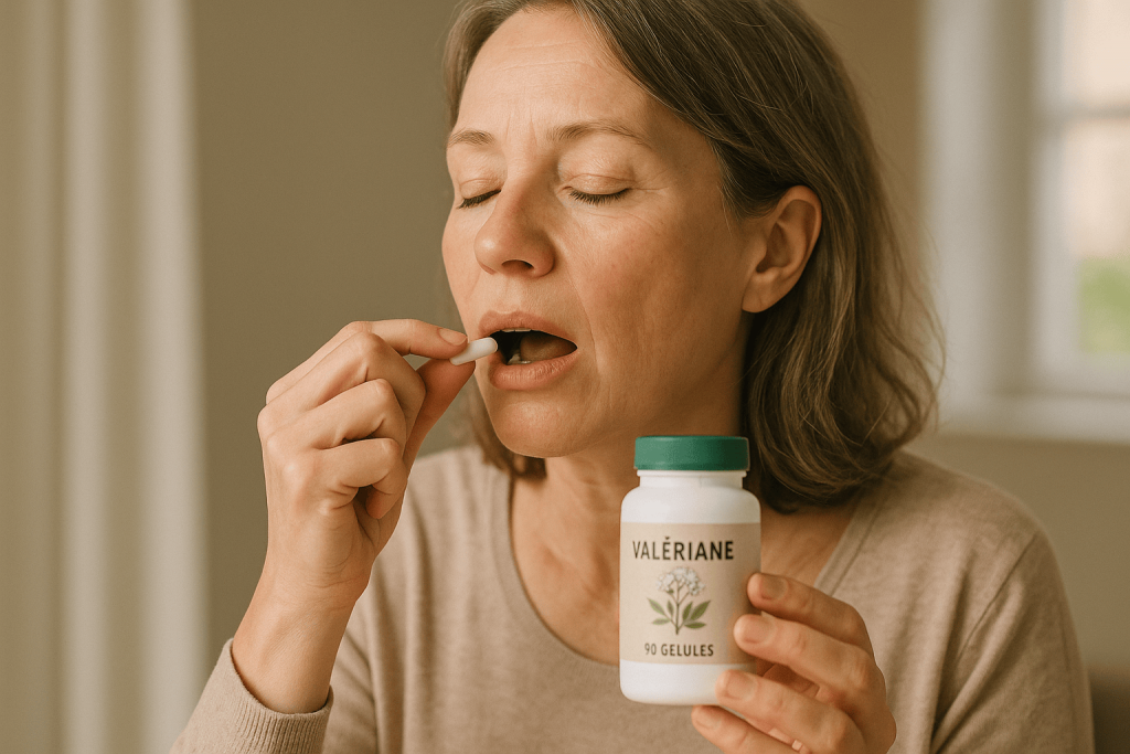 personne profitant des bienfaits du meilleure valériane en gélules