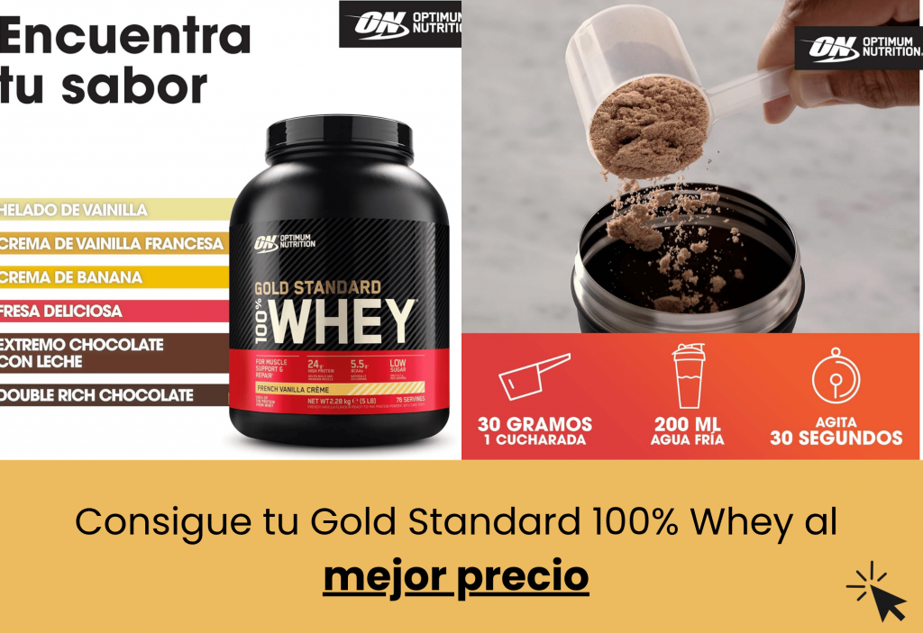 El mejor Gold Standard 100 % Whey de Optimum Nutrition