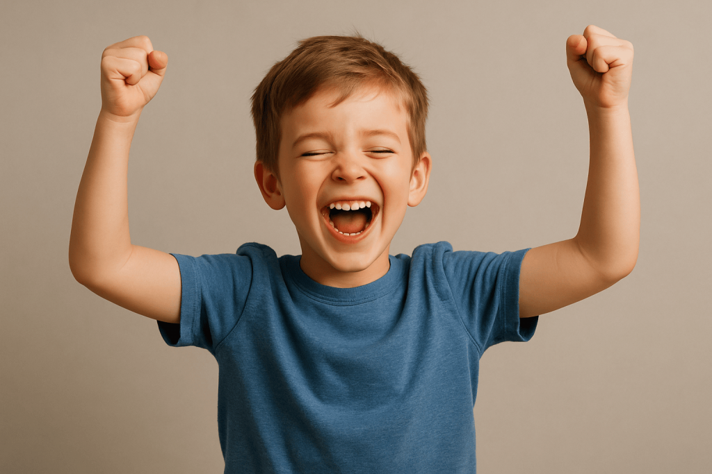 a child benefiting from the benefits of probiotics for kids