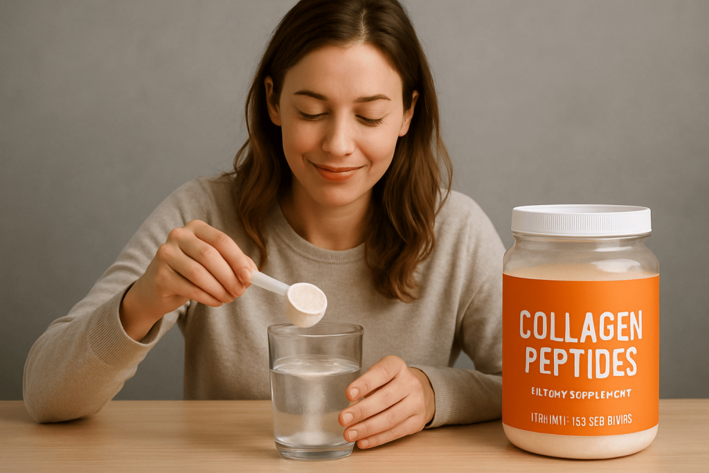 a person benefiting from collagen for ligament repair