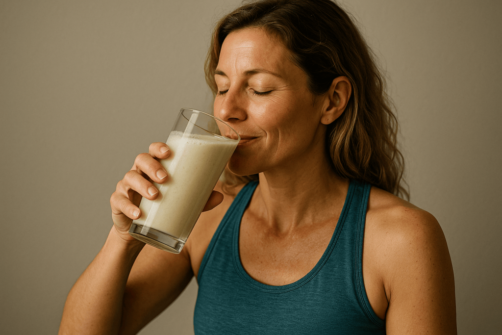 a person enjoying the benefits of collagen for ibs