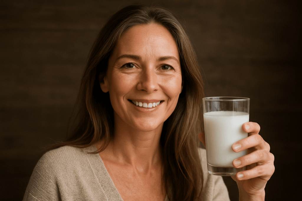 a person enjoying the benefits of marine collagen from wild fishing