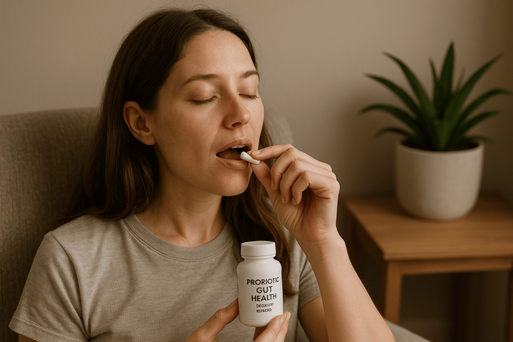 a person enjoying the benefits of probiotics for weight loss