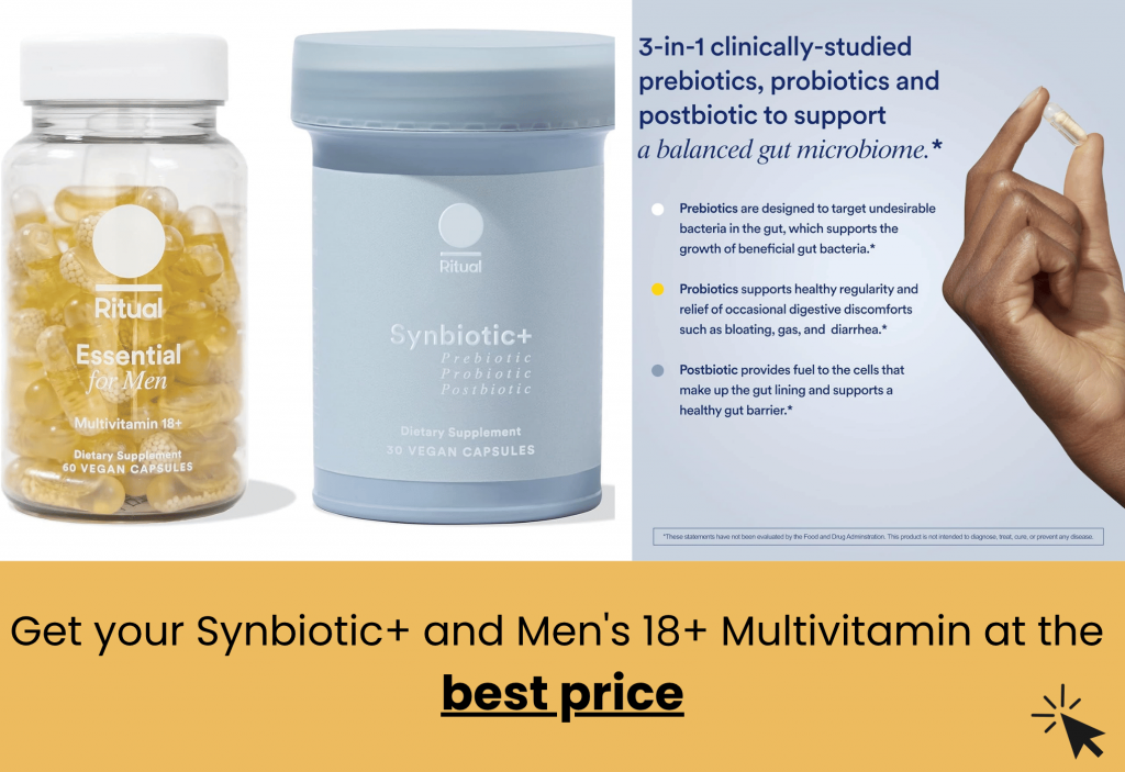 best Ritual Synbiotic+and Men's 18+ Multivitamin