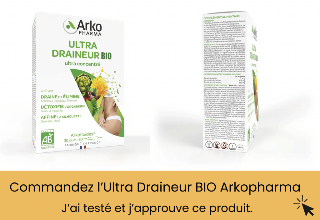 ce que pense les clients de l’ ultra draineur bio arkopharma