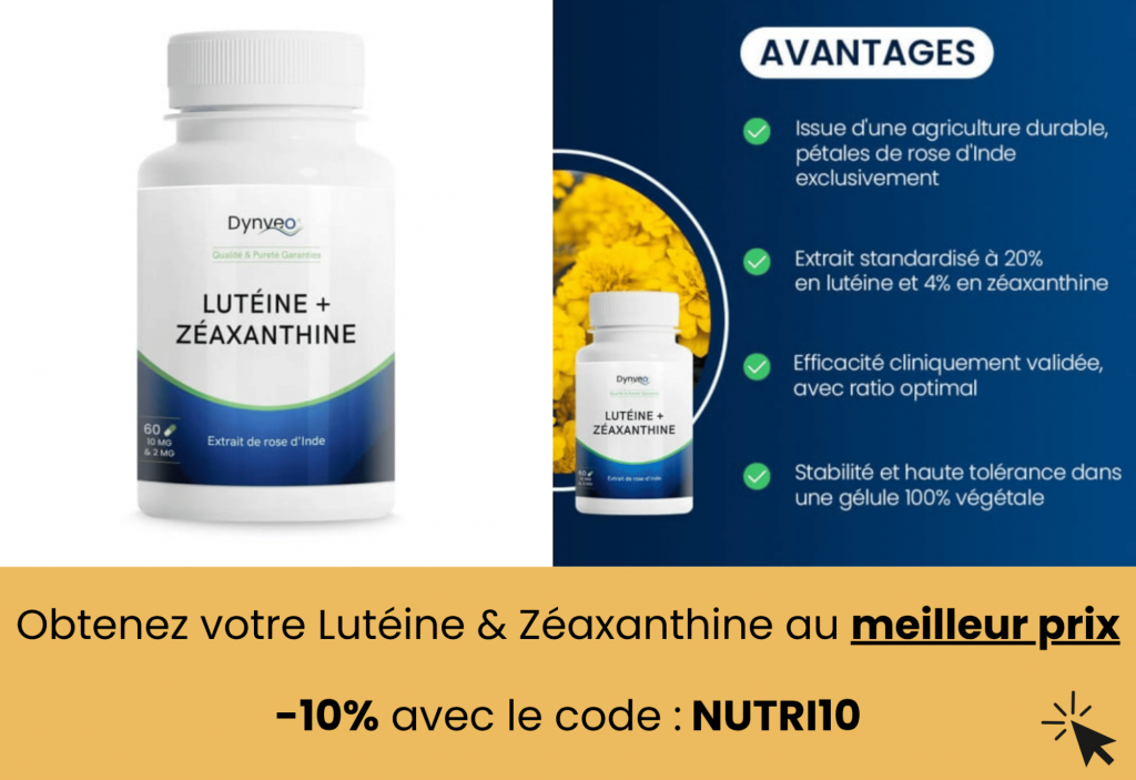 meilleur Lutéine – Zéaxanthine de chez Dynveo