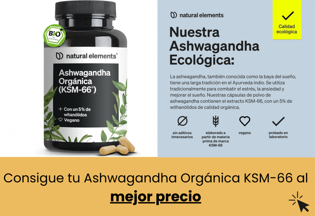 mejor ashwagandha orgánica natural elements