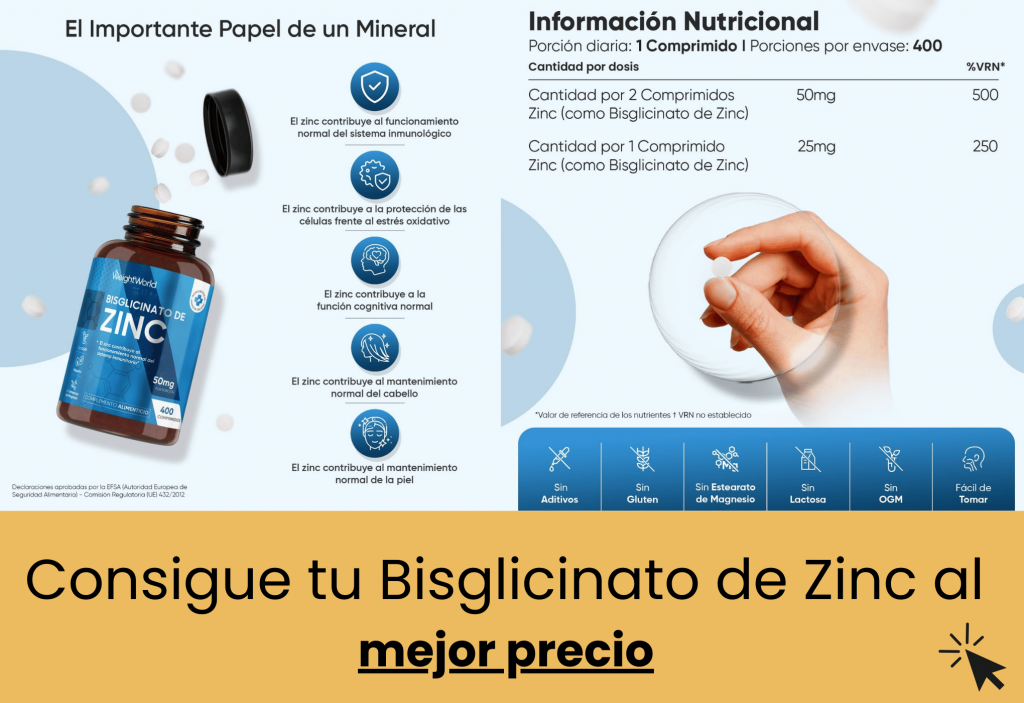 mejor bisglicinato de zinc weightWorld