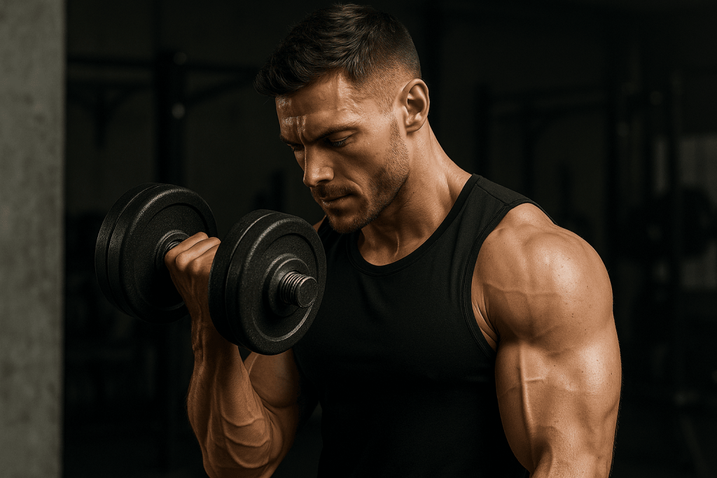 un deportista que aprovecha los beneficios de la creatina