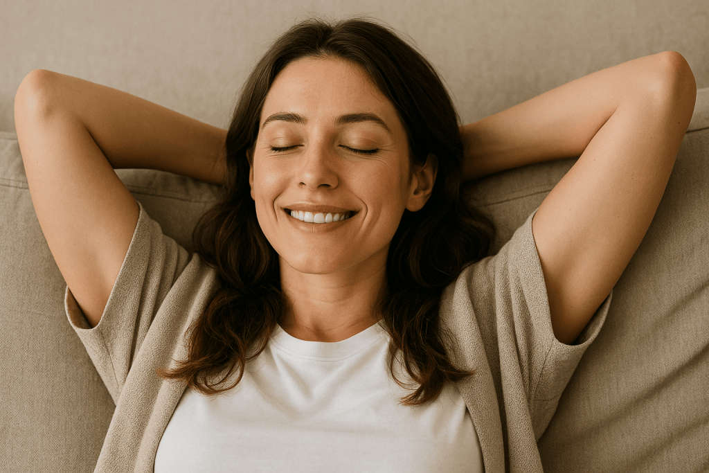 una mujer disfrutando de los beneficios de los probióticos para mujeres