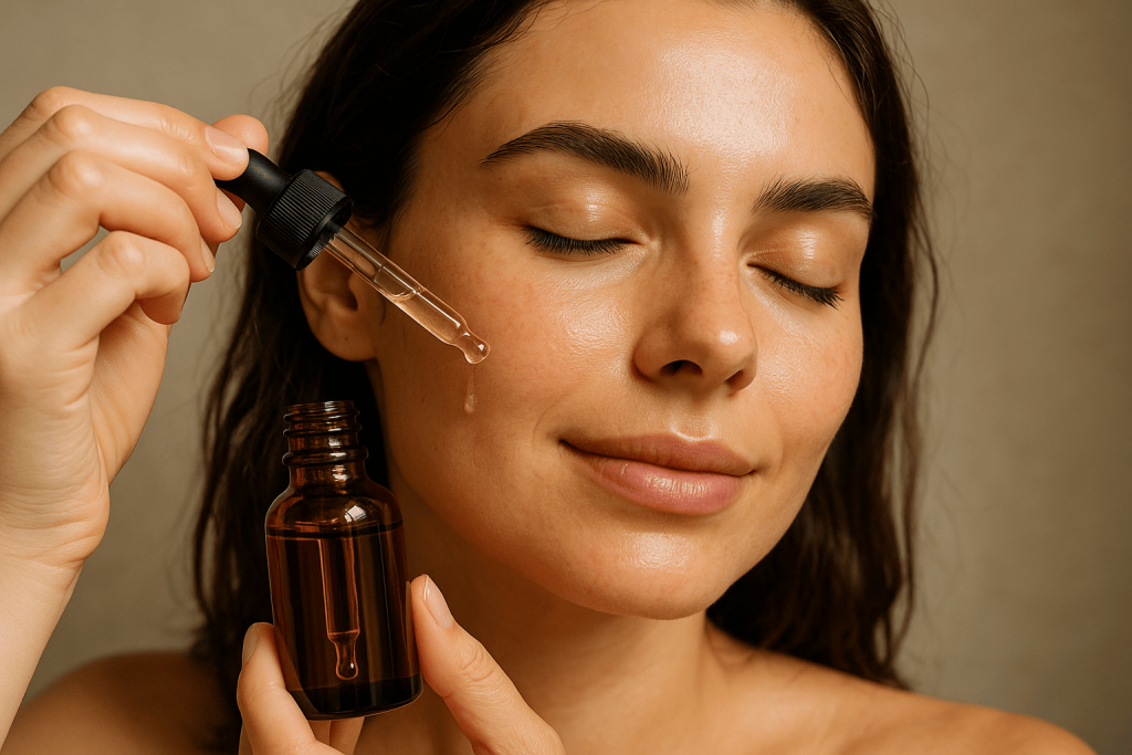 una persona que disfruta de los beneficios de la vitamina C sin suero