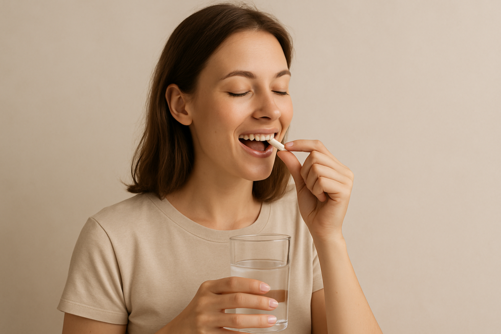 una persona que disfruta de los beneficios del mejor magnesio para las mujeres