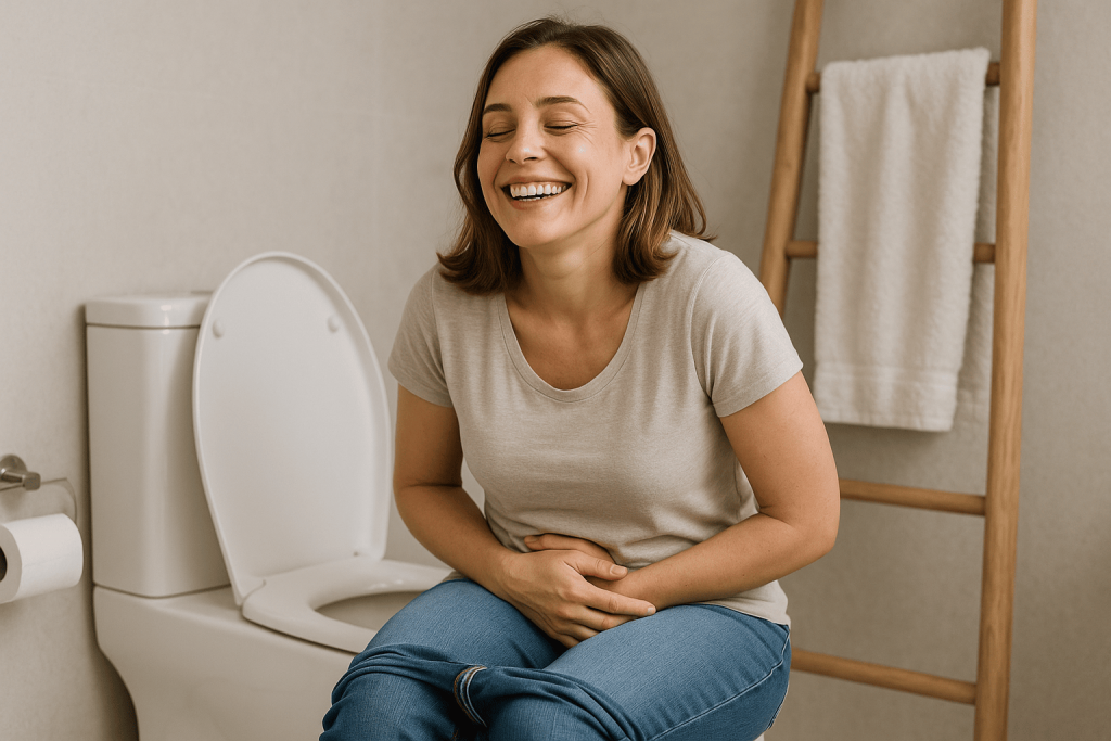 une personne apaiser grâce au complément alimentaire constipation