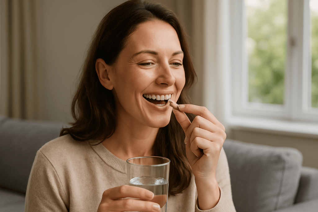 une personne ayant de la glycémie profitant des bienfaits du complément alimentaire
