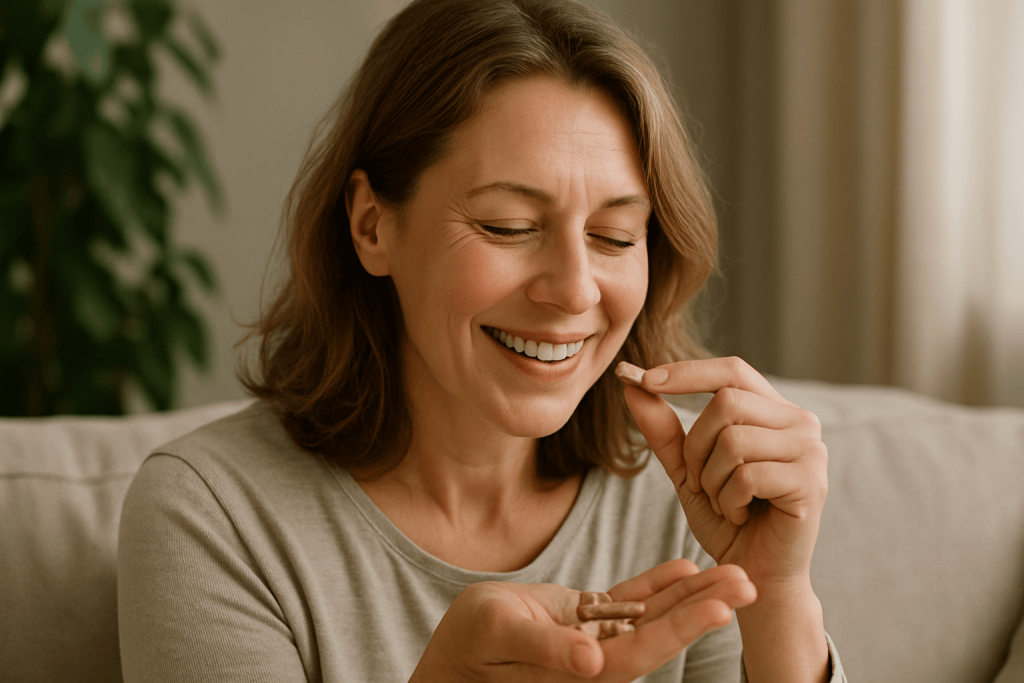 une personne profitant des bienfaits du complément alimentaire pour le foie