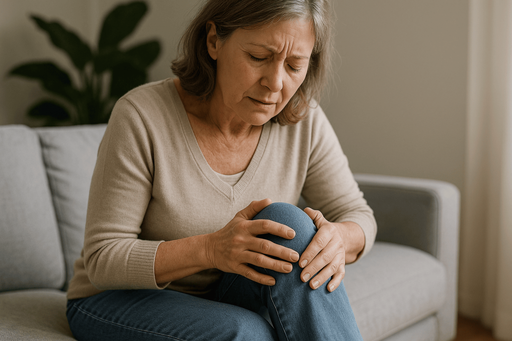 une personne profitant des bienfaits du complément cartilage