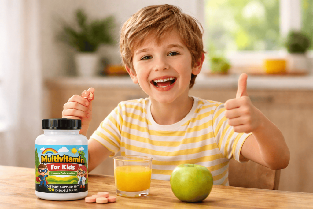 a child enjoying the benefits of vitamin D for kids