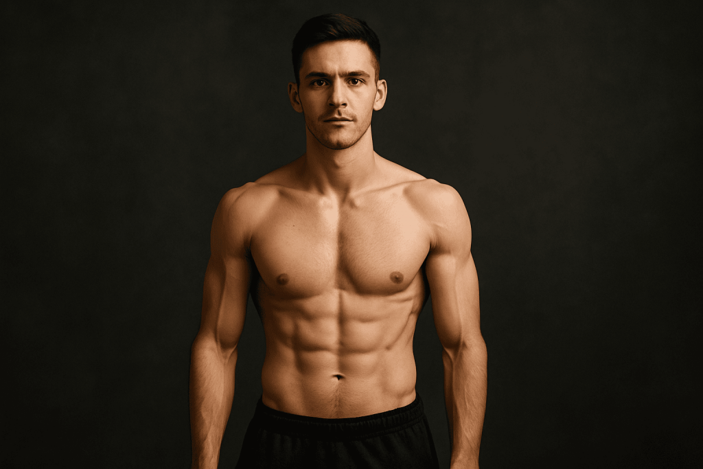 a thin person gaining weight thanks to creatine