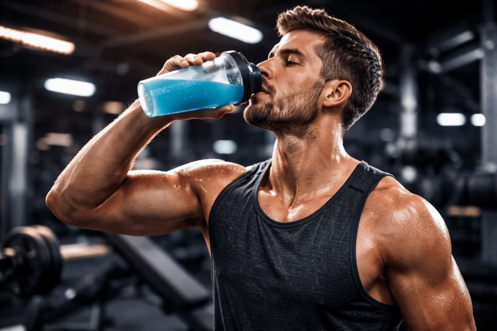 an athlete enjoying the benefits of pre-workout without stimulants
