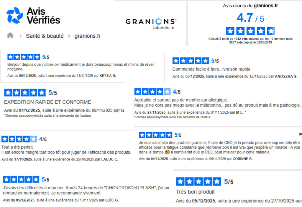 avis des clients sur laboratoire granions