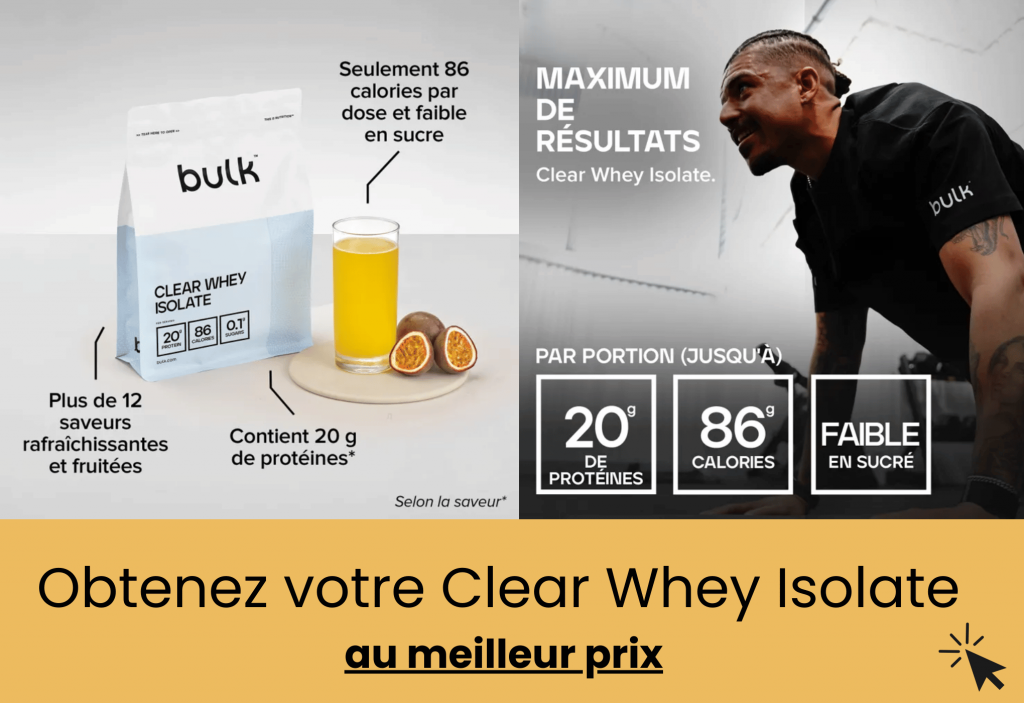 meilleur clear whey isolate bulk